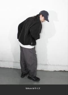 BrokenBase ナイロンパンツ　ダークグレーのサムネイル