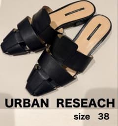 URBAN RESEARCH サンダル ブラック 38 L 24〜24.5cmのサムネイル