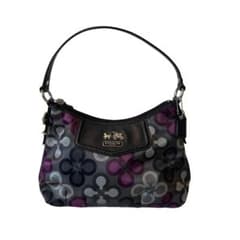 美品】COACH オプアート クローバー ミニショルダーバッグ 馬車ロゴ