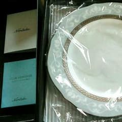 ノリタケ　ハンプシャープラチナ　23㎝　アクセント皿ペアセットのサムネイル