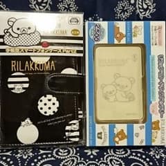 ♪専用出品♪リラックマ スマホケース黒・バッテリー白セットのサムネイル