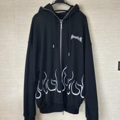 SupplierR ブラック フレイムパーカー Lのサムネイル