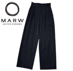 MARW ハイウエストパンツ ブラック 36