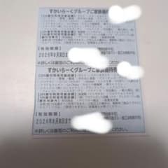 すかいらーく 優待 25% 8月末のサムネイル