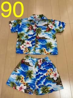 パシフィックレジェンドのアロハシャツ　上下セット　90のサムネイル