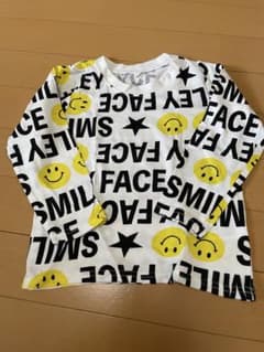 スミリー顔プリント長袖Tシャツのサムネイル