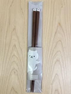 新品❤️サブヒロモリ ムームーフレンズ 木玉箸 L みるくねこ 天然木 日本製のサムネイル