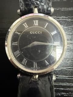 GUCCI グッチ 腕時計 クォーツ ブラック文字盤 動作未確認 2040M 