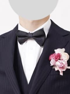 メンズ 蝶ネクタイ チェック柄 フォーマル 結婚式 前撮りブライダルのサムネイル