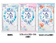 Bioré 冷ひやシート 汗ふきシート 3種セットのサムネイル
