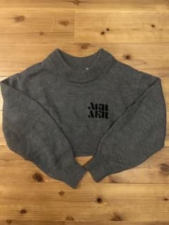 AER ADAM ET ROPE アルパカ混ニットクロップドセーターのサムネイル