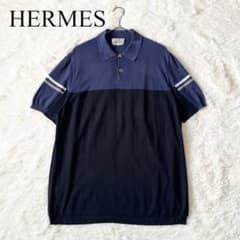 【美品】HERMES エルメス コットンニットポロ XL イタリア製 美品】HERMES エルメス コットンニットポロ XL イタリア製 - メルカリ
