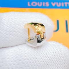 ◇ルイヴィトン◇M00397 ブックルドレイユ ナノグラム ピアス 片耳 3.5