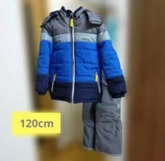 子ども用スキーウェア 青 グレーのサムネイル
