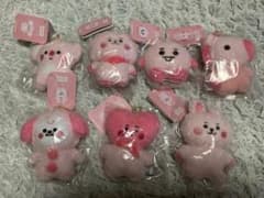 BT21 たっとん ピンク マスコット 7体セット - メルカリ