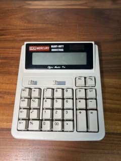 MERCURY マーキュリー 電卓 ソーラー カリキュレーター ベージュのサムネイル