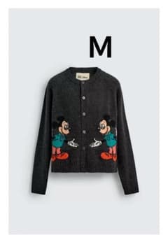 未使用】ZARA×Disney ミッキーマウス刺繍 カーディガン【 M 】 - メルカリ