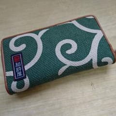 粋 和粋屋 緑 唐草模様 長財布のサムネイル