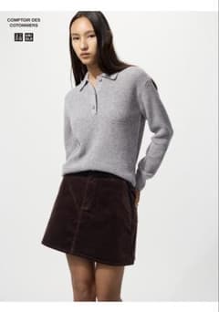 UNIQLO コーデュロイミニスカート ブラウン XSのサムネイル