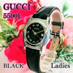 양품 GUCCI 구찌 여성 시계 블랙 5500L 블랙 가죽 어른의 매력