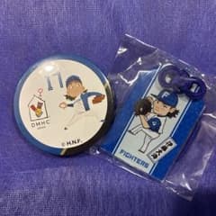 北海道日本ハムファイターズ 伊藤大海 お守り型キーホルダー&缶バッジのサムネイル
