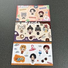 신품☆미세스 그린 애플☆스티커☆씰☆3종류