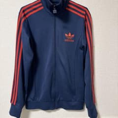 adidas originals トラックジャケット　　ロゴ刺繍　赤✖︎紺のサムネイル