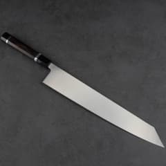 6250切付型 特大牛刀 尺一 刺身包丁 両刃 黒檀黒水牛角二本銀巻八角柄 m28211443294_1.jpg?1775490291