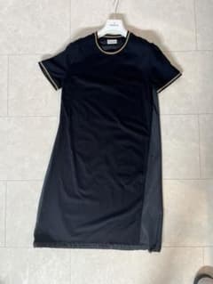 MONCLER 블랙 반소매 원피스