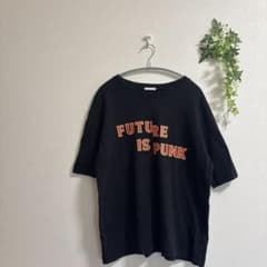 Thumbnail of GU ロゴTシャツ L ブラック FUTURE IS PUNK 綿100%