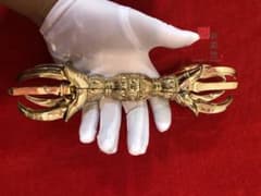 密教法具 人形五鈷杵 金剛杵 法器 寺院用仏具 真鍮製 23cm - メルカリ