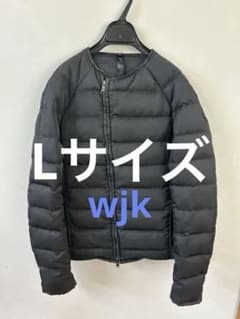 WJK ダブルジェーケー黒ライダースダウンジャケットL - メルカリ