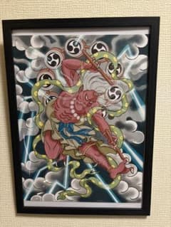 雷神 浮世絵風　刺青画　TATTOOのサムネイル
