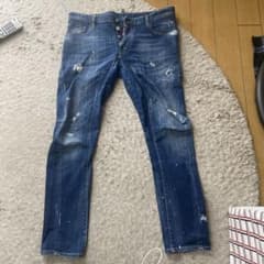 DSQUARED 即完売品 ！ バイカーダメージデニム ！ 神サイズ52 - メルカリ