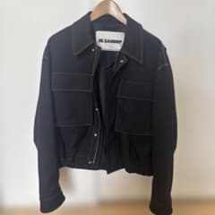 JIL SANDER 25SS コントラストステッチ ブルゾン 48 ネイビー - メルカリ