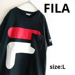 FILAプリントTシャツ　Lサイズ　P910【USA古着】のサムネイル