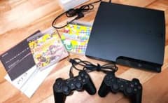 美品　プレステ3 CECH-3000Aコントローラー2個　ぷよぷよのサムネイル