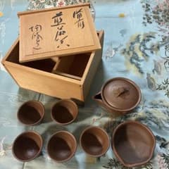 備前焼 木村陶峰 煎茶器揃 宝瓶 煎茶碗 湯冷 煎茶道具 - メルカリ