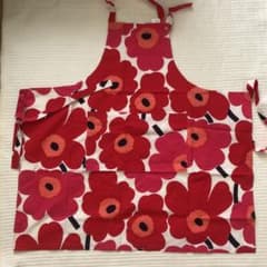 marimekko フラワーパターン エプロン - メルカリ