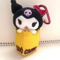 レア！ハローキティ ファスナーマスコット　クロミちゃん ファスナーマスコット ミニっとイニシャルチャーム クロミ K