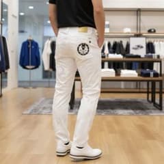 現行モデル　マークアンドロナ　パンツ　総柄　迷彩　カモフラ　白　M〜L相当　46 現行モデル マークアンドロナ パンツ 総柄 迷彩 カモフラ 白 M〜L相当