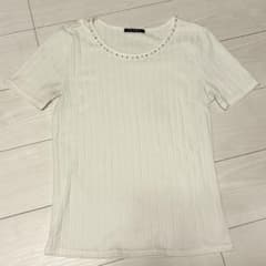 INGNI ビジュー付き リブカットソー ホワイトのサムネイル