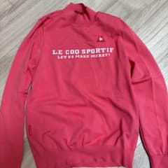 値下げLE COQ SPORTIF ルコックピンク ハイネックセーターのサムネイル