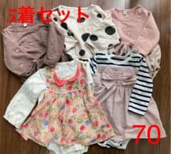 1枚で決まる❗️女ロンパース5着セット売り❗️のサムネイル