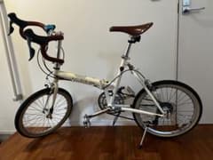 KHS F20G Mini Velo Folding Bicycle, Cream