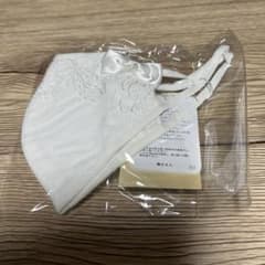 さえら レース リボン付き マスク ホワイトのサムネイル