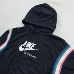 여성 NIKE 짧은 길이 짧은 길이 Y2K 파커 블랙 나이키 L