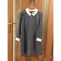 美品♡チェック柄シャツ風ワンピのサムネイル