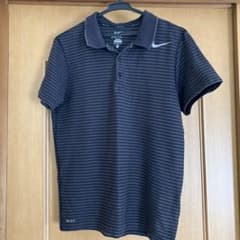 NIKE TENNIS ポロシャツ メンズM ボーダー柄のサムネイル