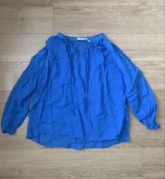 UNIQLO ユニクロ JWANDERSON 長袖ブラウス 青 ブルー Sのサムネイル